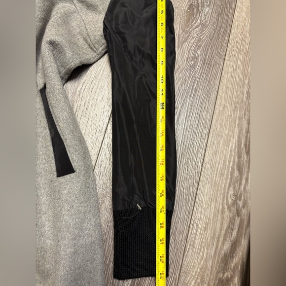 Alexander Wang Gray and Black Hooded Coat - Picture 4 of 13